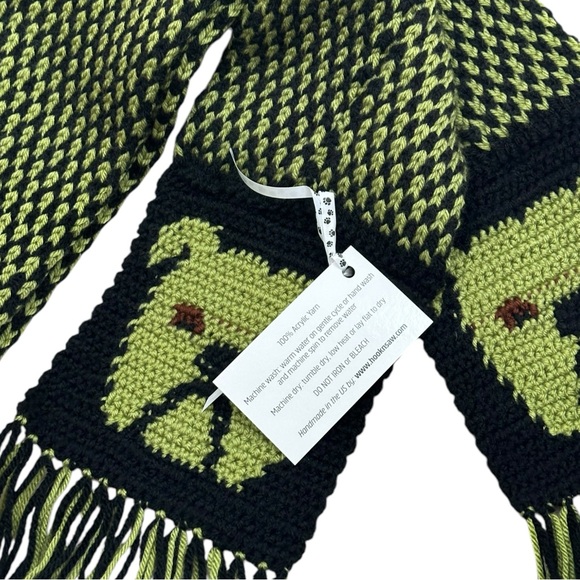 Handmade Knit Bulldog Scarf NEW - Picture 2 of 6